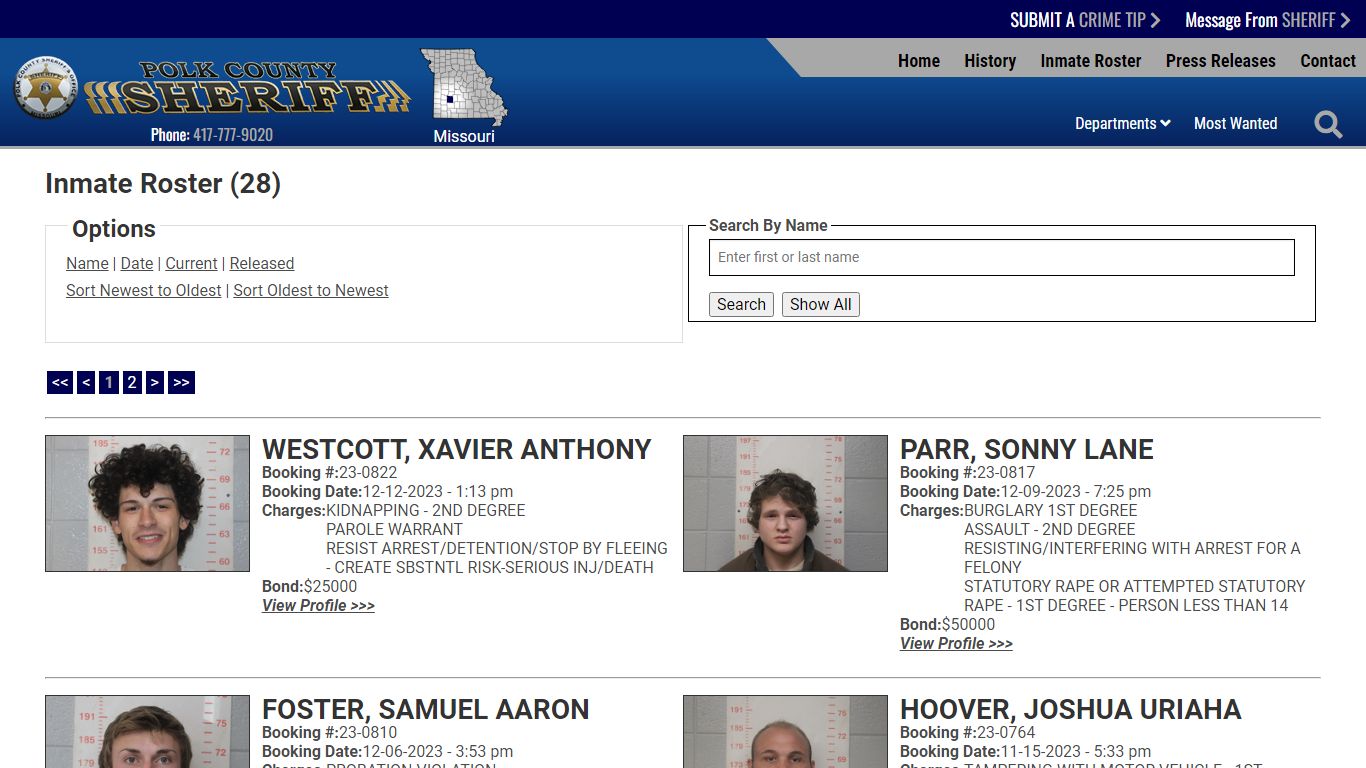 Inmate Roster - Current Inmates Booking Date Descending - Polk County ...