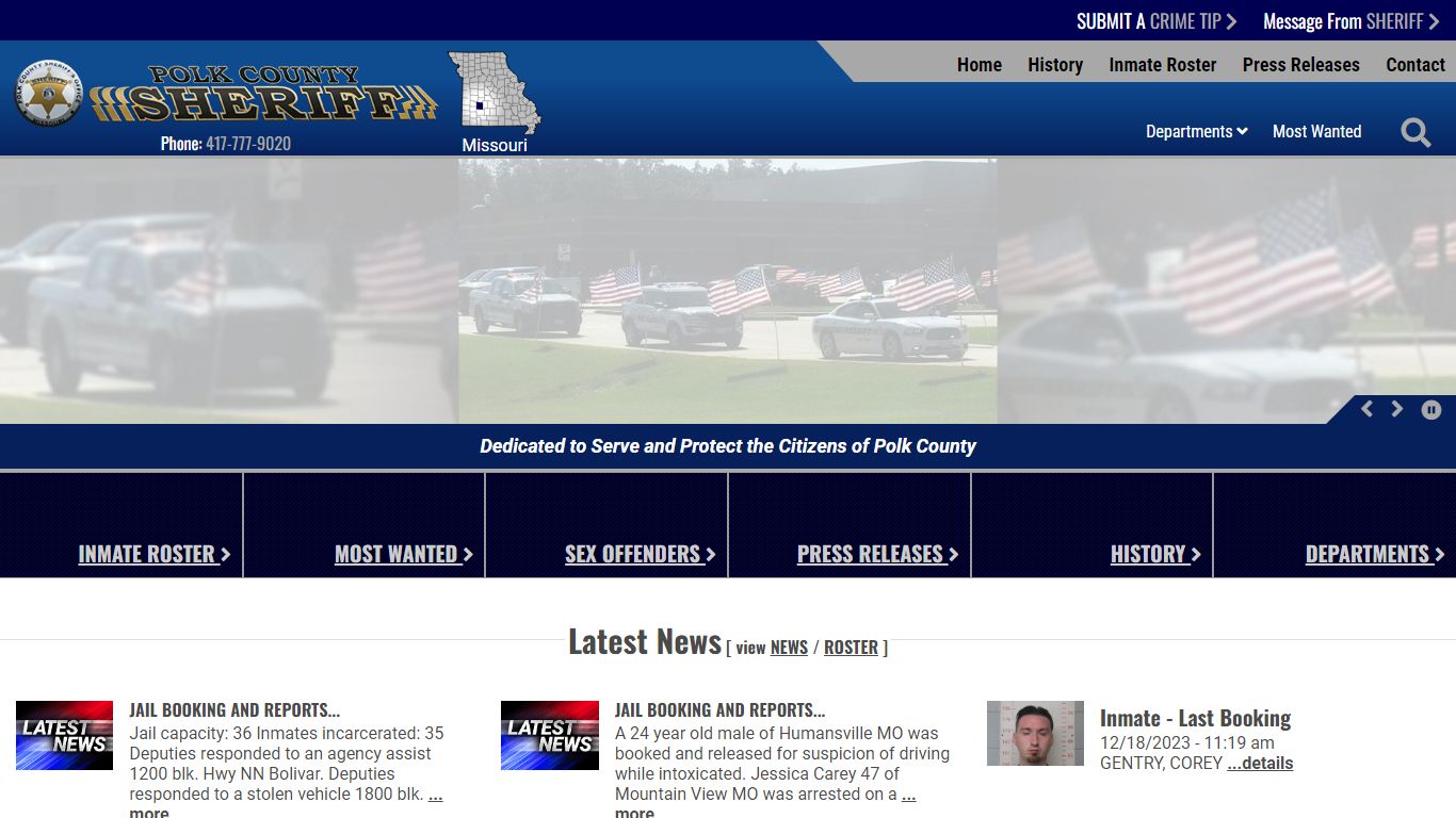 Inmate Roster - Polk County Sheriff MO